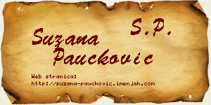 Suzana Paučković vizit kartica
